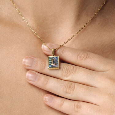 Gold Necklace for a woman - Simple Initial Necklace - Woman Necklace - Letter Necklace Necklace Brother & Sisters
